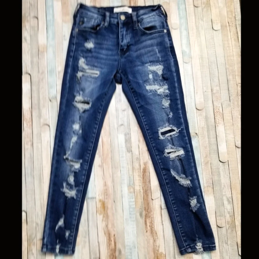 KanCan Mid Rise Ankle Skinny Jeans